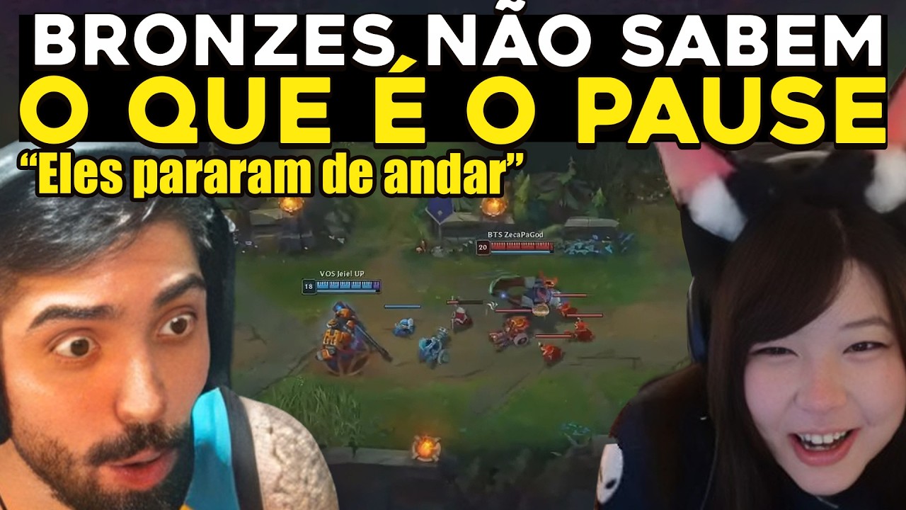 BRONZE V ENL0UQUECERAM O JUKES COM PAUSE, MAYUMI E MUCALOL ❤️? - RENECRODILO LEAGUE OF LEGENDS