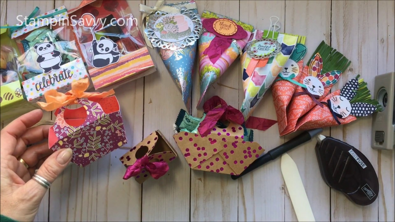 Stampin' Savvy Treat Holders #3  - DIY Easter Basket