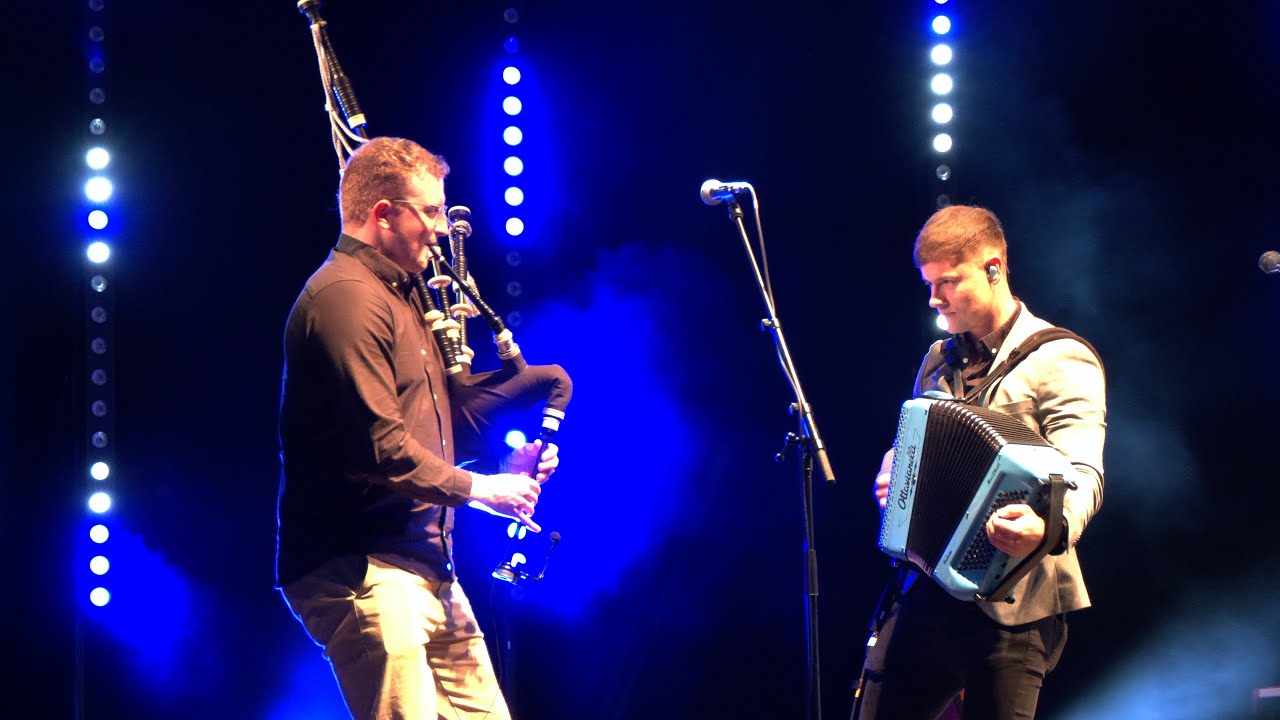 Highland Fire Ceilidh playing jigs live during Inverness New Year Hogmanay Red Hot Highland Fling