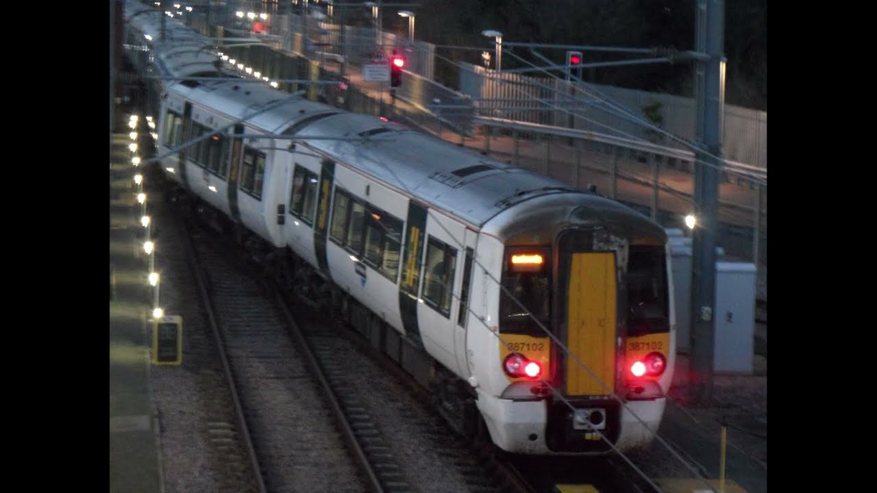 Class 387102 Electrostar Ex-Thameslink, Great Northern Leaving Outside at Hornsey Depot