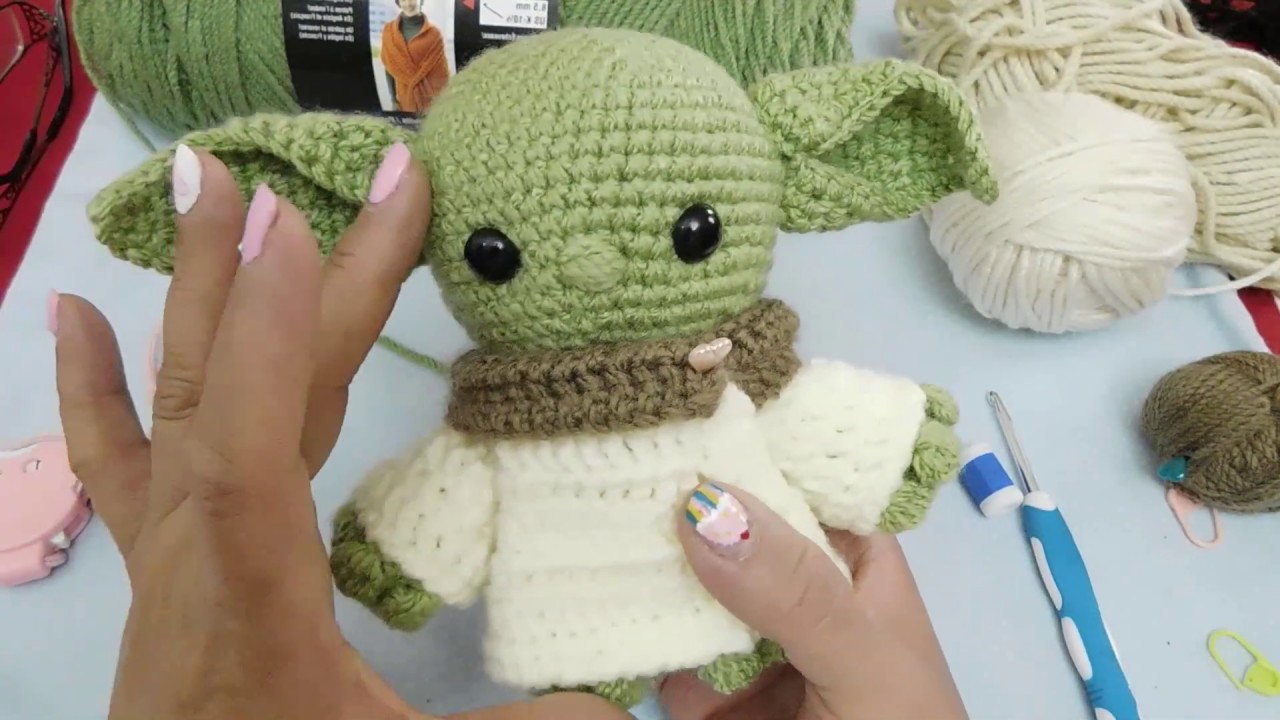  Baby Yoda Amigurumi PRIMERA PARTE Versión (DIESTRO)