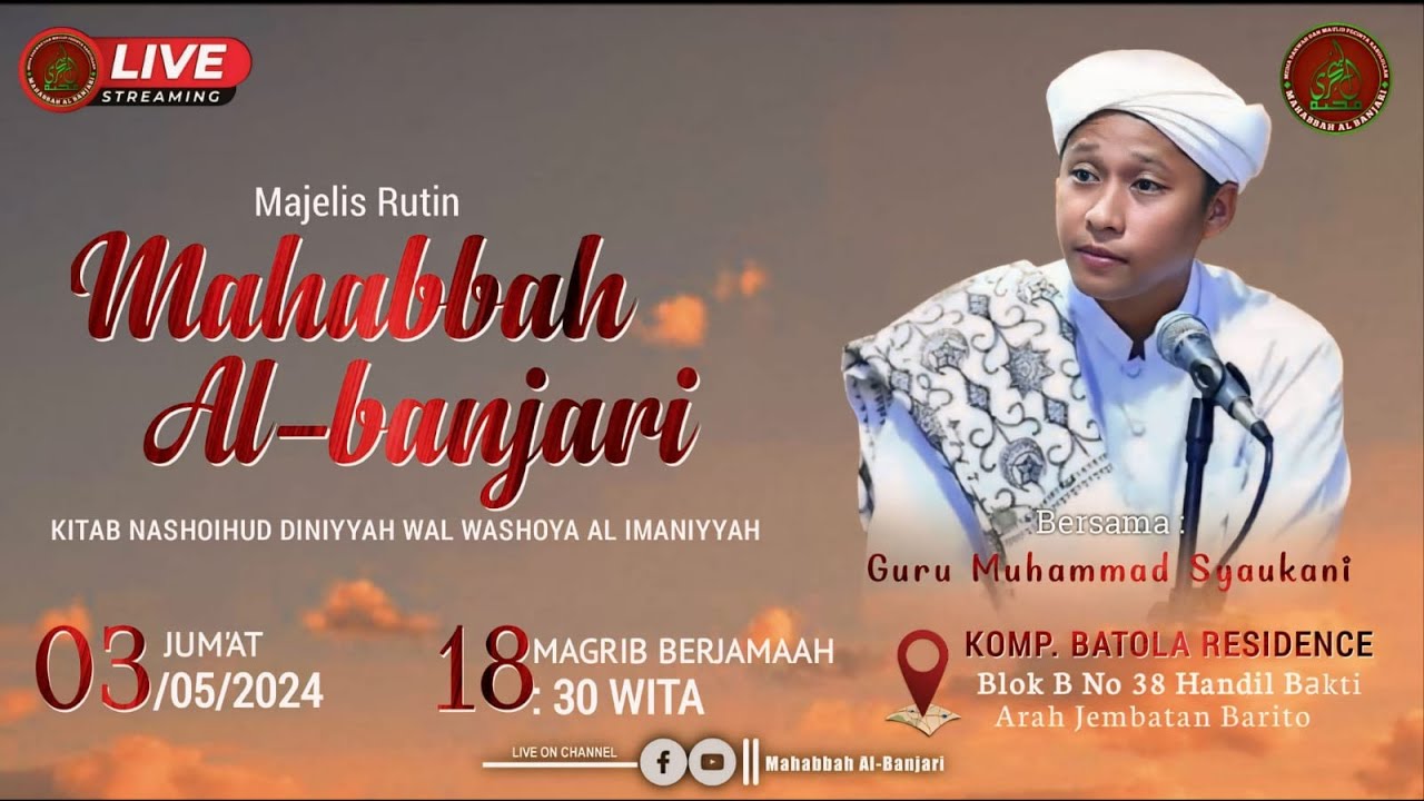🔴[LIVE] Pengajian KITAB NASHOIHUDDINIYYAH Oleh GURU MUHAMMAD SYAUKANI Malam Sabtu  03 Mei 2024