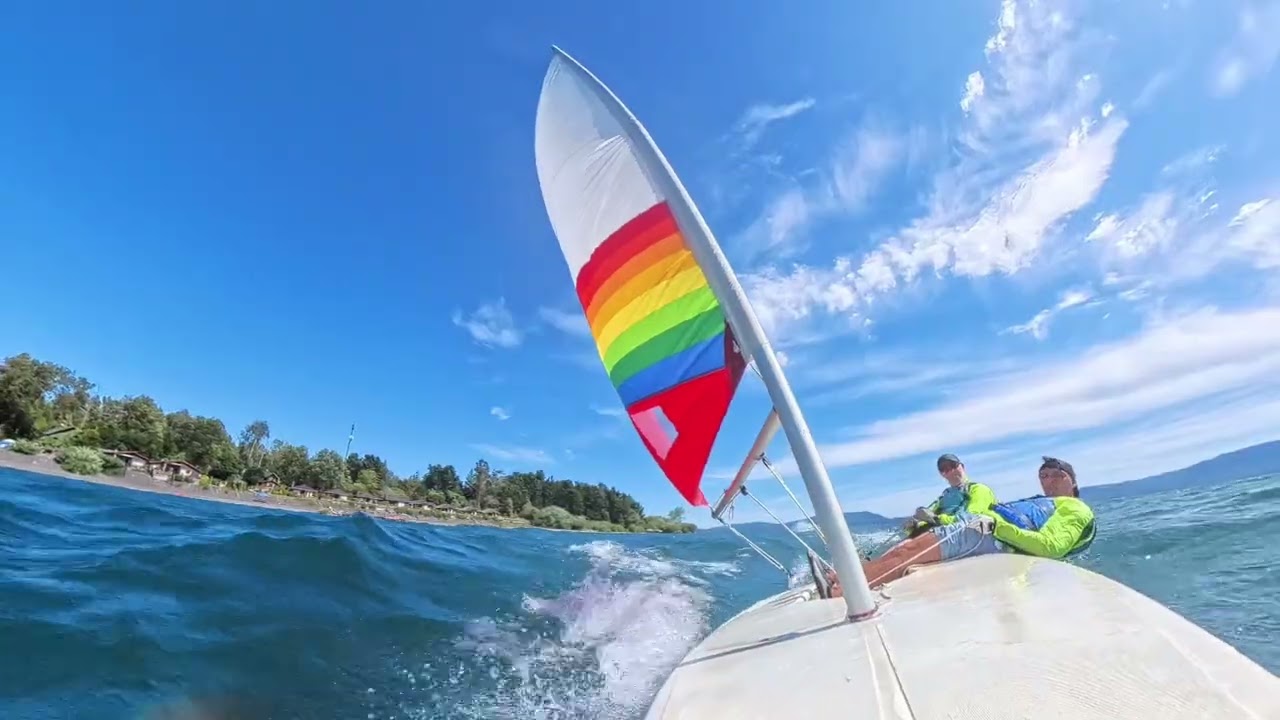 Láser en Villarrica con puelche 1