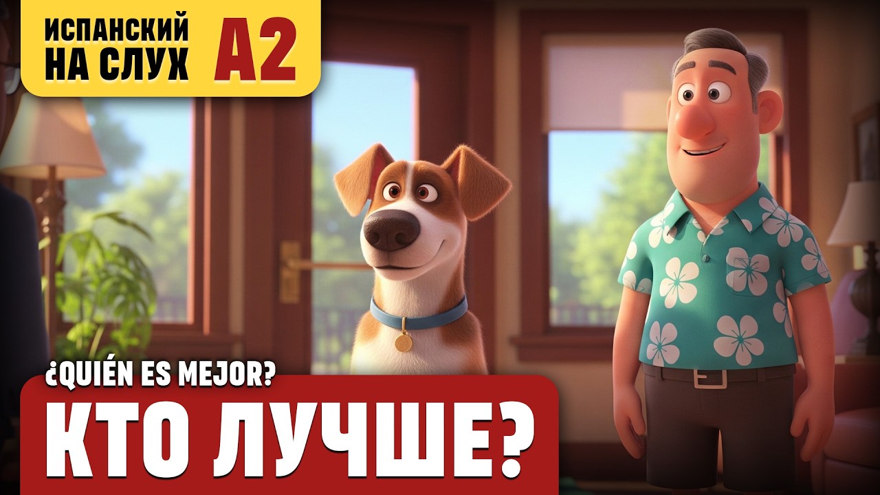 Кто лучше? Весёлый рассказ (уровень А2). Испанский на слух.