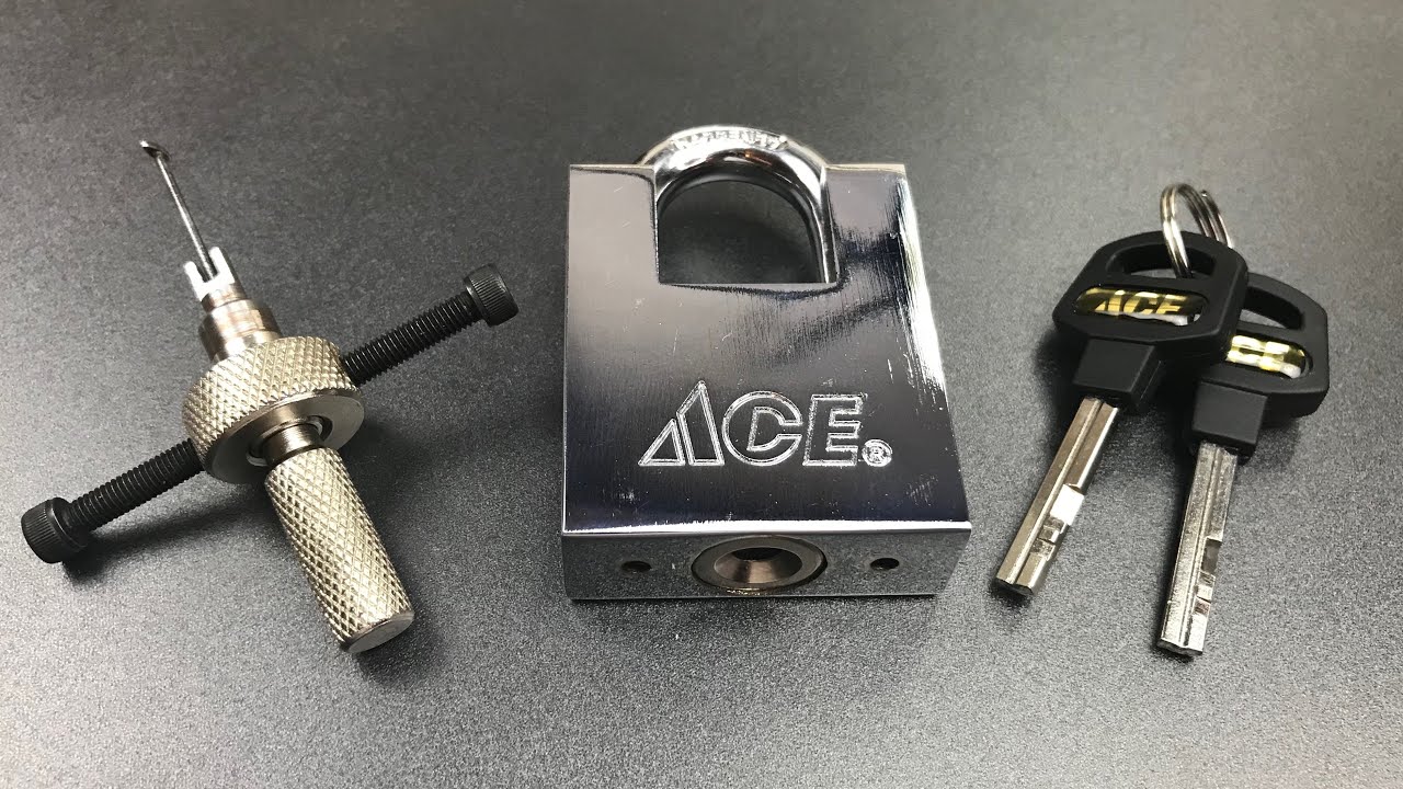 [667] Ace 50mm Shrouded Disc Detainer Padlock Picked (Model 5499371)