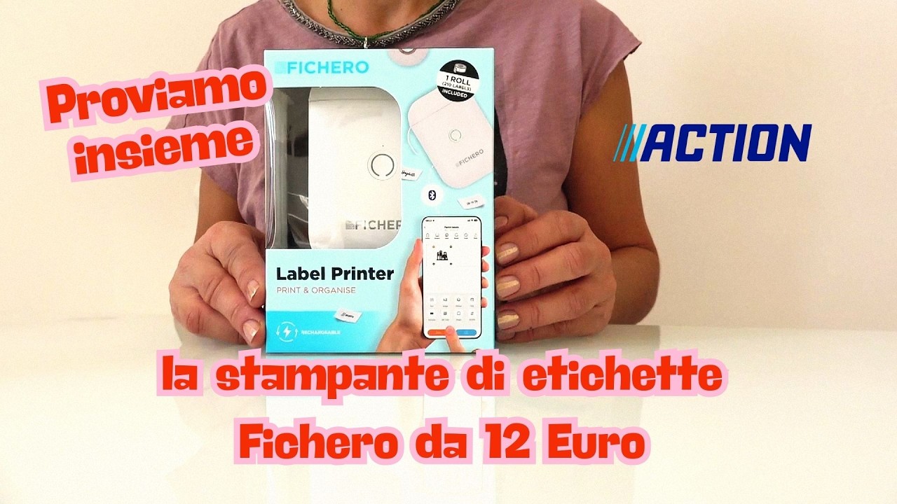 Provo la mini stampante di etichette da 12 Euro comprata da Action