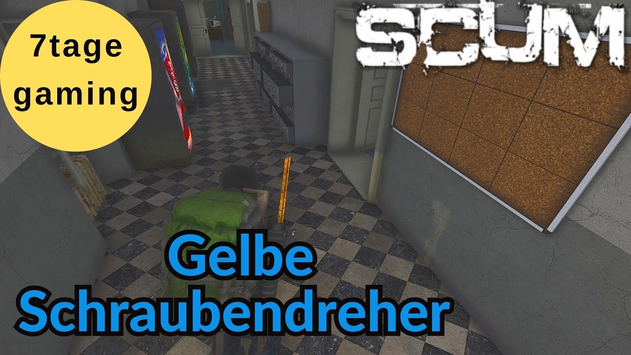 SCUM 🏹 12: Gelbe Schraubendreher werden gefunden.