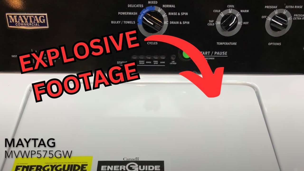 Maytag Commercial Top Load Washer Review Video  MVWP575GW