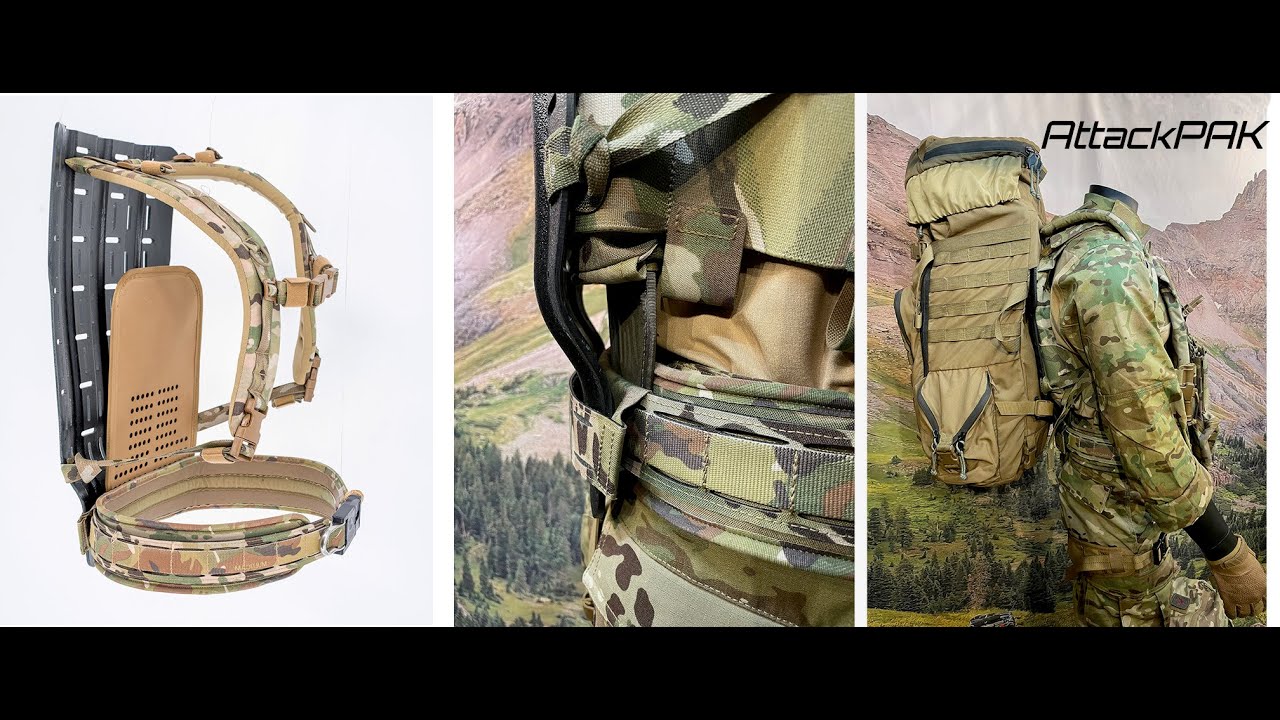 AttackPAK 's State of the art gun belt, plate carrier, chest rig and backpack