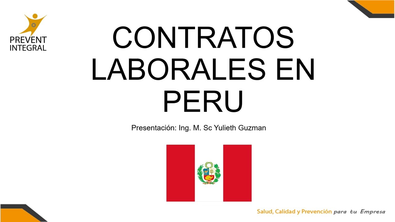 Tipos de contratos laborales en Perú