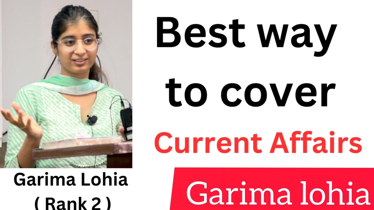 Best way to cover current affairs | Garima lohia ( Rank 2 ) | #heavenlbsnaa