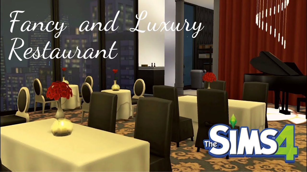 Fancy and Luxury Restaurant | The Sims 4 | Speed Build | NO CC |