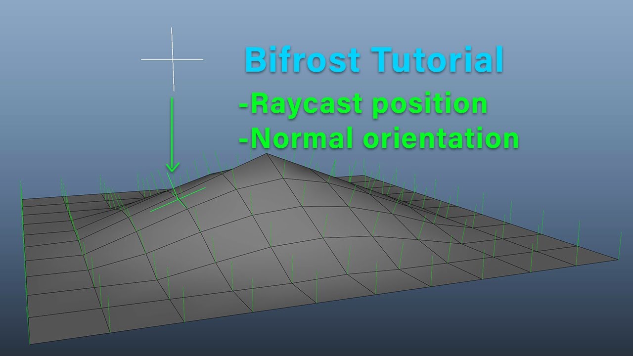 Maya Bifrost Tutorial - Raycast position and normal orientation