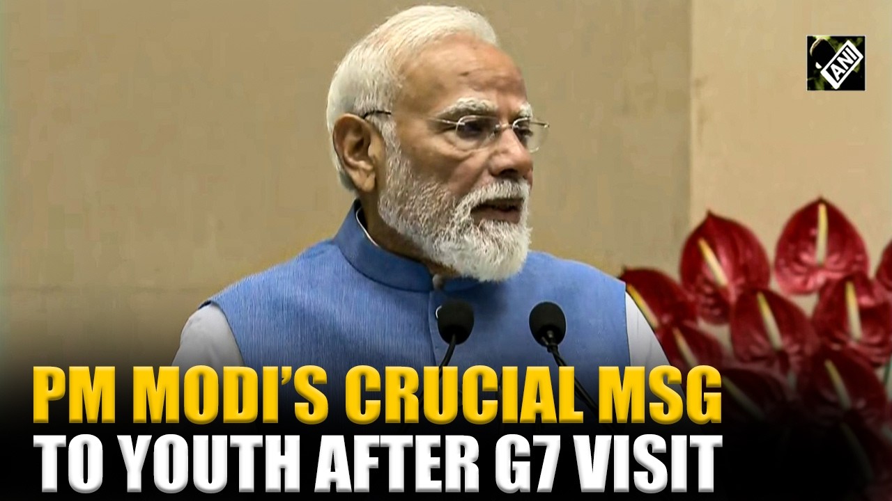 PM Modi&rsquo;s crucial message to youth after returning from G7 Summit in France