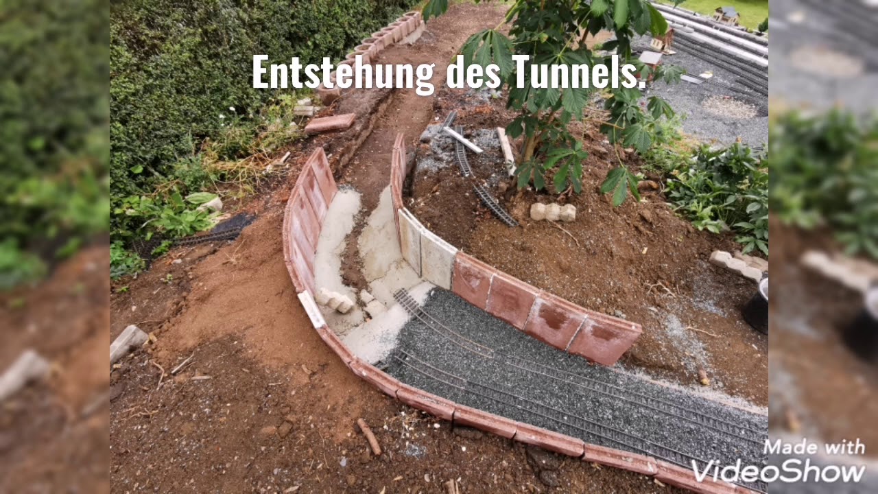 Neubau der modellbahn spur G Anlage