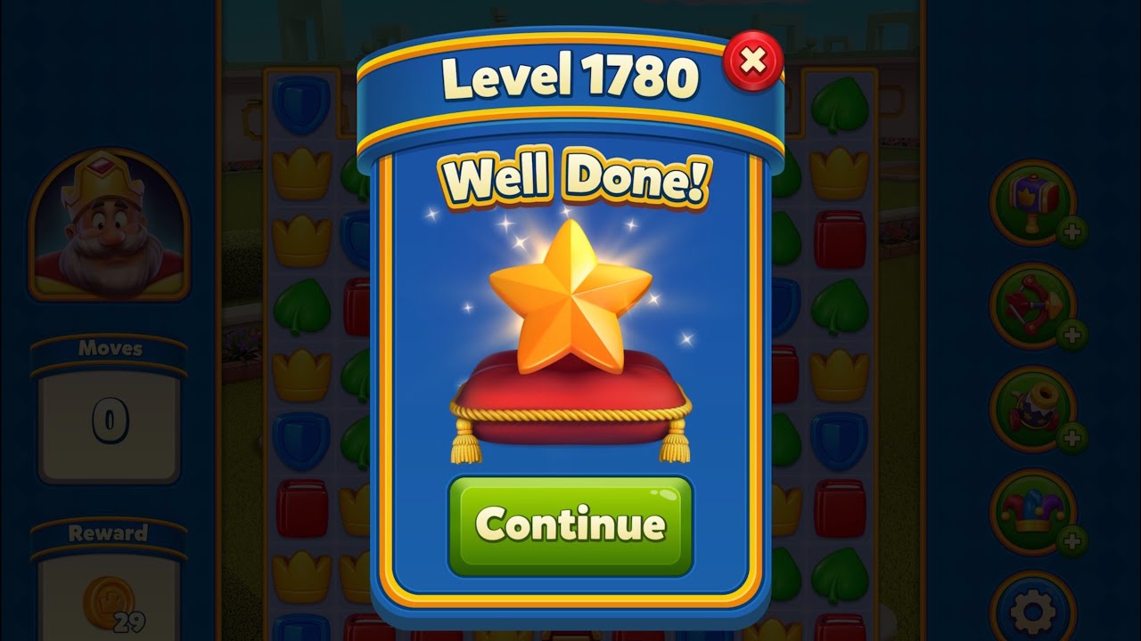 Royal Match - King Robert - Level 1780 (last move clearance)