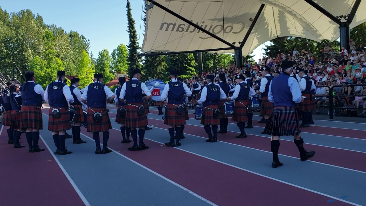 SFU Pipe Band 2018 Medley - Coquitlam Highland Games