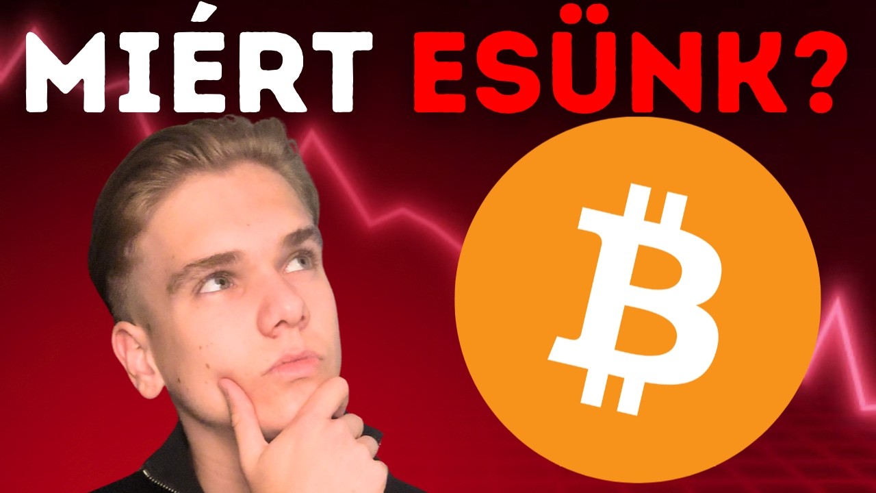 🚨📉MI&Eacute;RT ESIK a BITCOIN &eacute;s a KRIPTO PIAC? - Folytat&oacute;dik a V&Eacute;RF&Uuml;RDŐ? - Elmagyar&aacute;zom