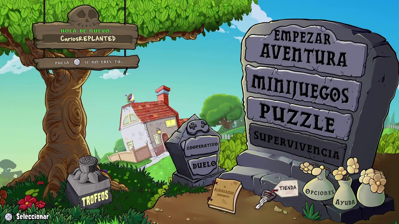 Jugando al pvz replanted  terminando dia nublado😄😎
