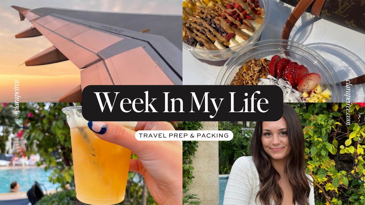 A WEEK IN MY LIFE: Travel Prep & Pack With Me, At-Home Eyebrow Wax, + DIY Gel Manicure!