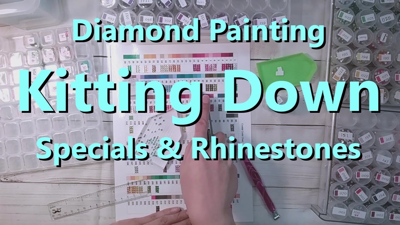 Diamond Painting Kitting Down - Specials & Rhinestones