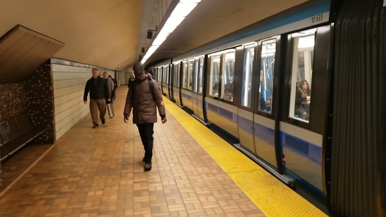Sauvé Station🟠, Montreal underground tube, Quebec Canada subway