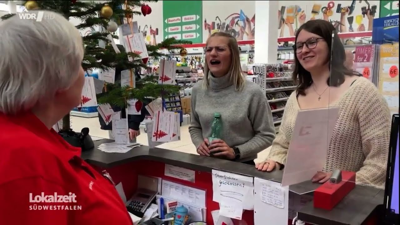WDR Lokalzeit Südwestfalen - Schüler sammeln Geschenke für Senioren