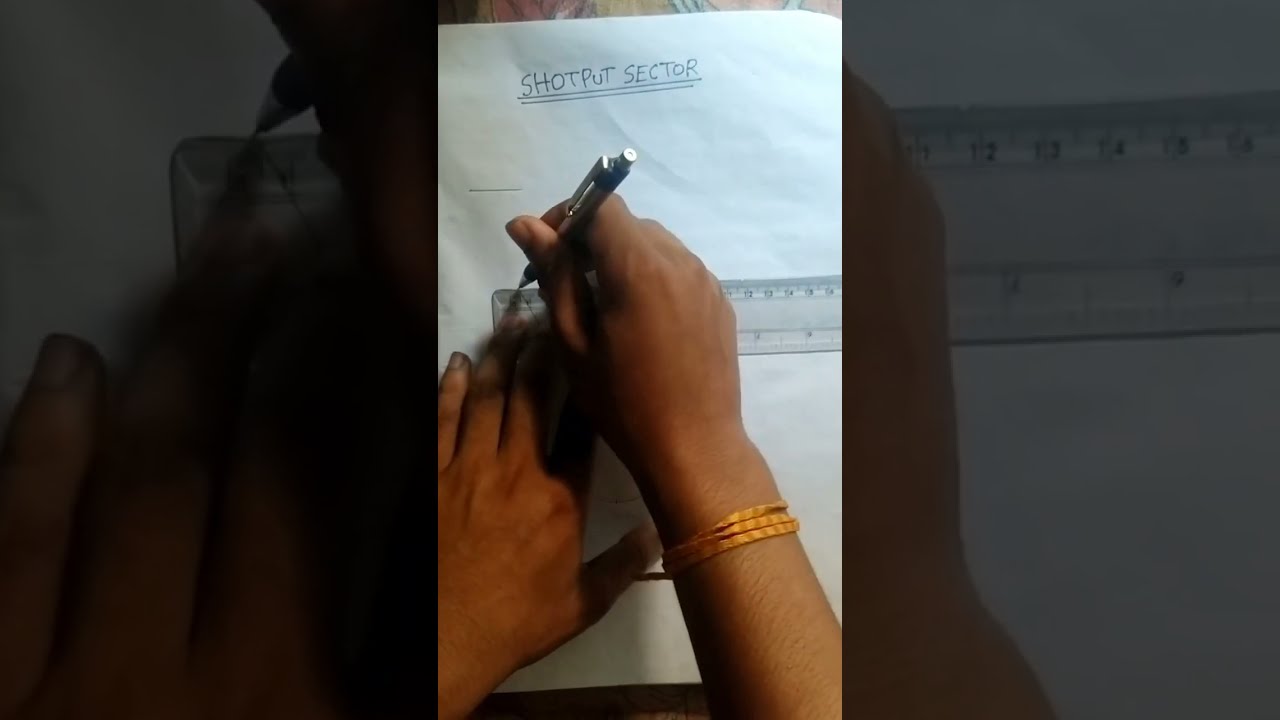 short put sector drawing || short put sector drawing on prepare