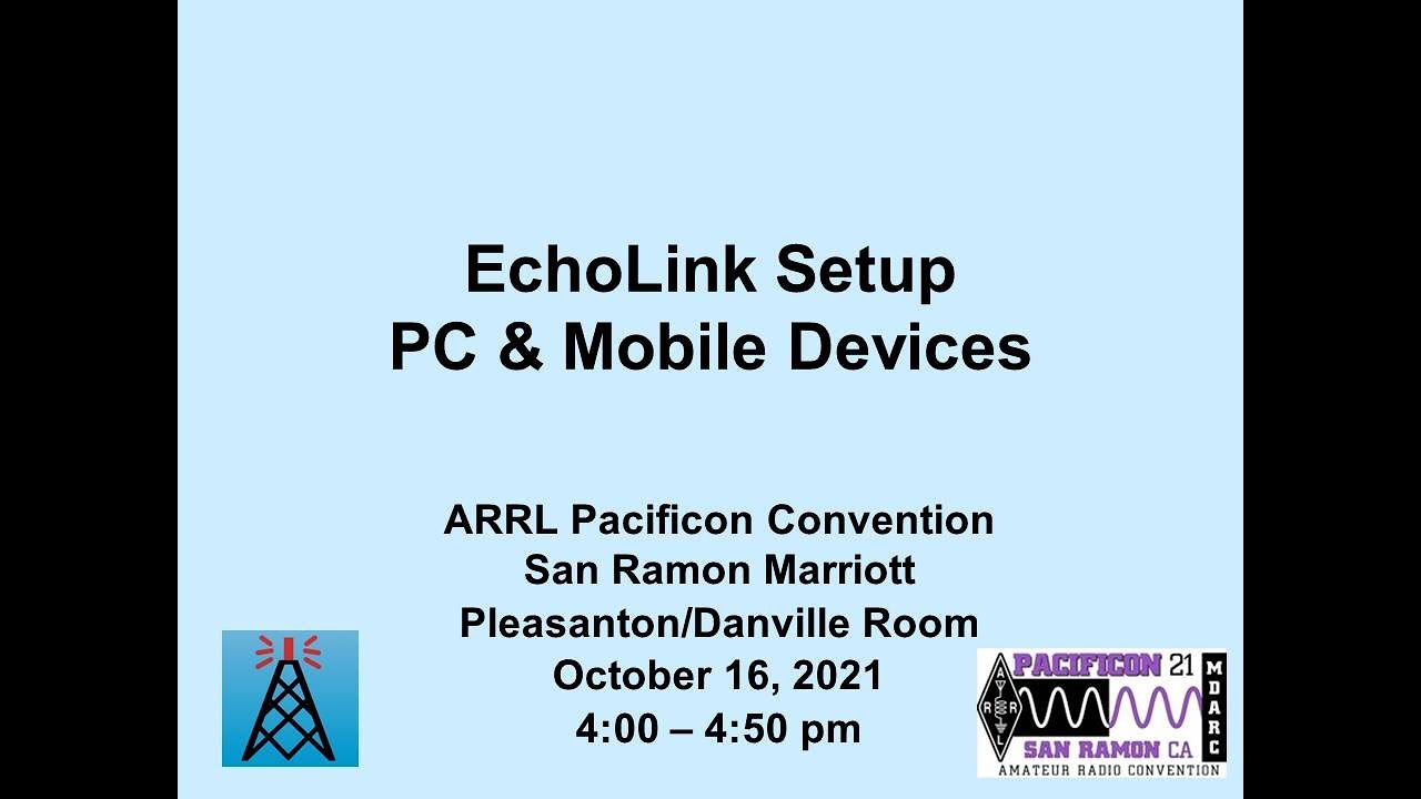 EchoLink Setup & AllStar Demonstration
