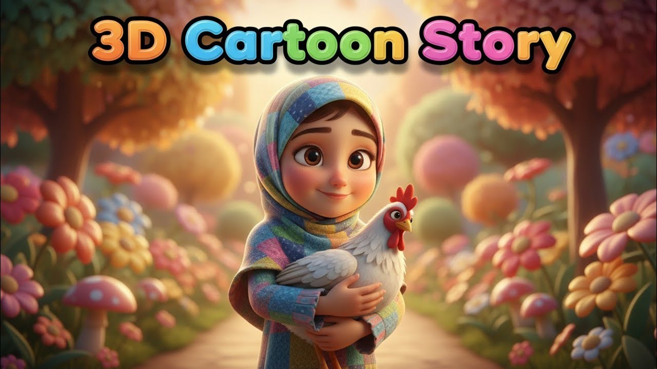 Ayesha ki murgi  Khubsurat.  3D cartoon story . . . . . . . . 