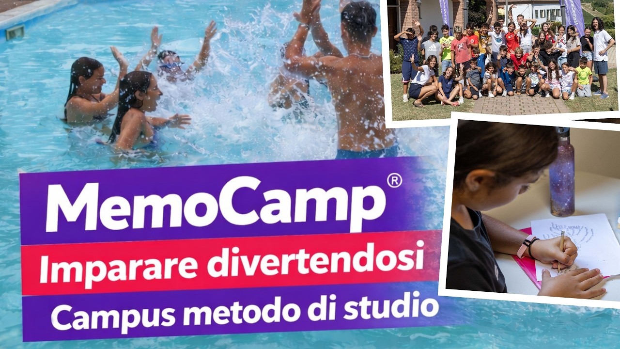 MemoCamp® 2026 - Il Campus estivo che Trasforma lo Studio in Divertimento  - Campus metodo di studio