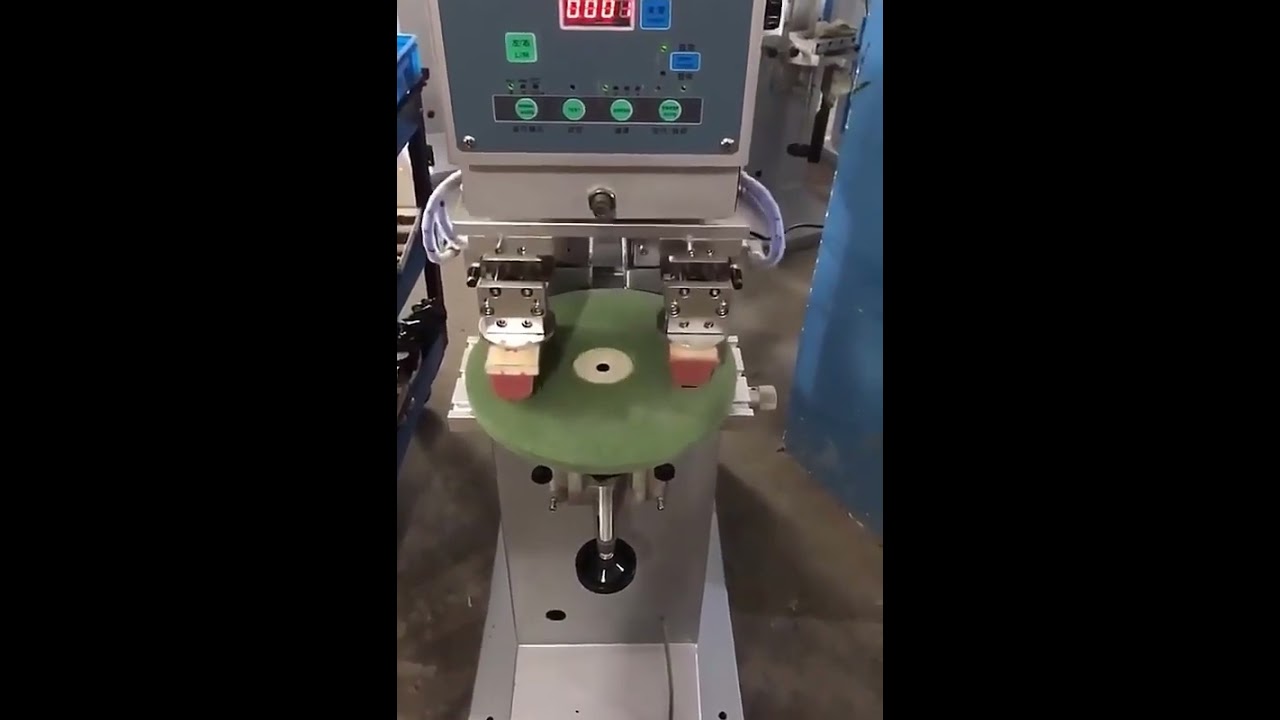 Single Color Double Head Manual Pad Printing Machine For Glass, Fabric,Mouse Pad Printing Machine
