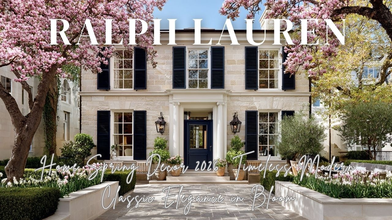 Весенний декор дома от Ralph Lauren 2026: вневременная современная классика и элегантность в цвету