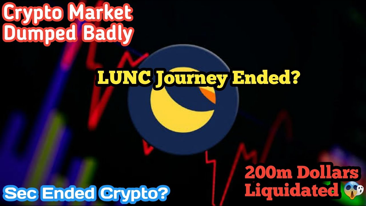 Crypto Market Crashed badly | LUNC dumped | 200m$ Liquidated | Sec behind crypto crash | LUNC to 1$