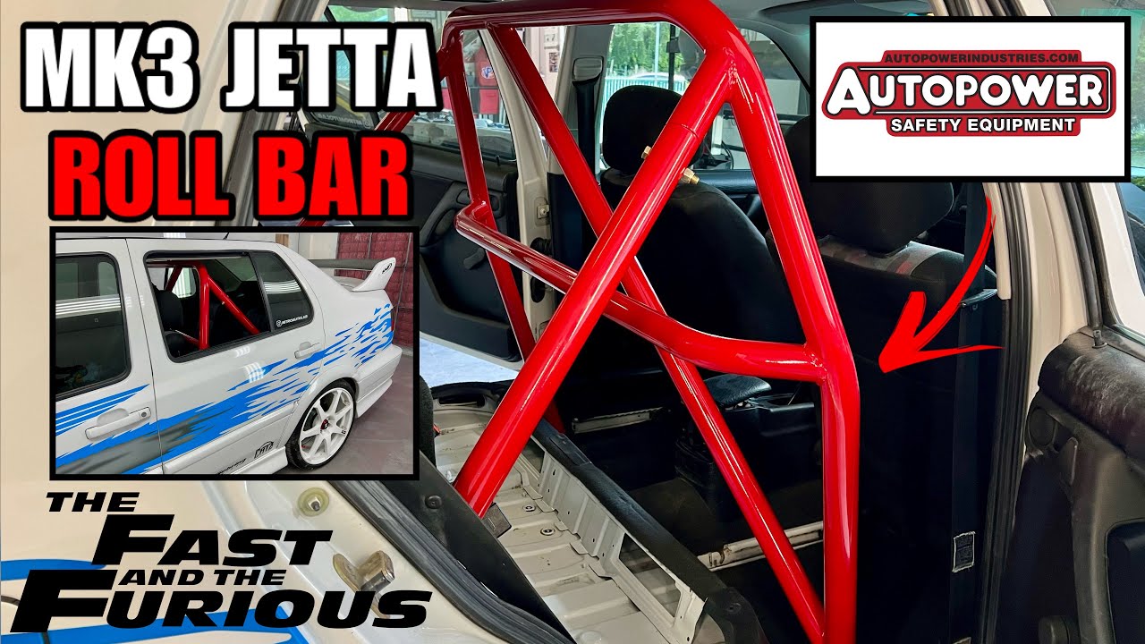 INSTALLING AN AUTOPOWER ROLL BAR IN OUR FAST & FURIOUS JETTA! (INSTALL & REVIEW)
