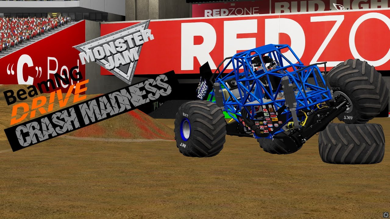 Monster Jam BeamNG. Drive Crash Madness Vol. 1!