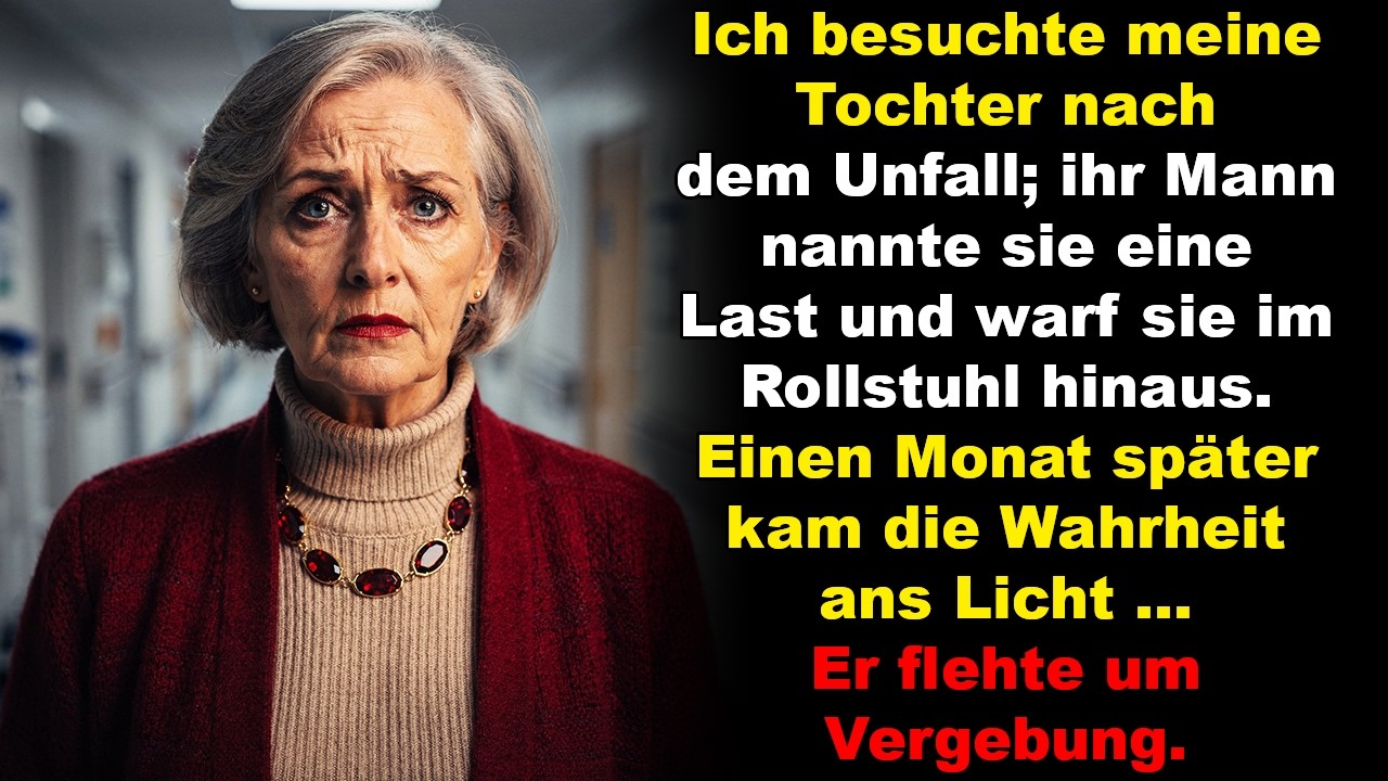 Meine Tochter blieb nach einem Unfall gelähmt, und ihr Ehemann warf sie im Rollstuhl hinaus…