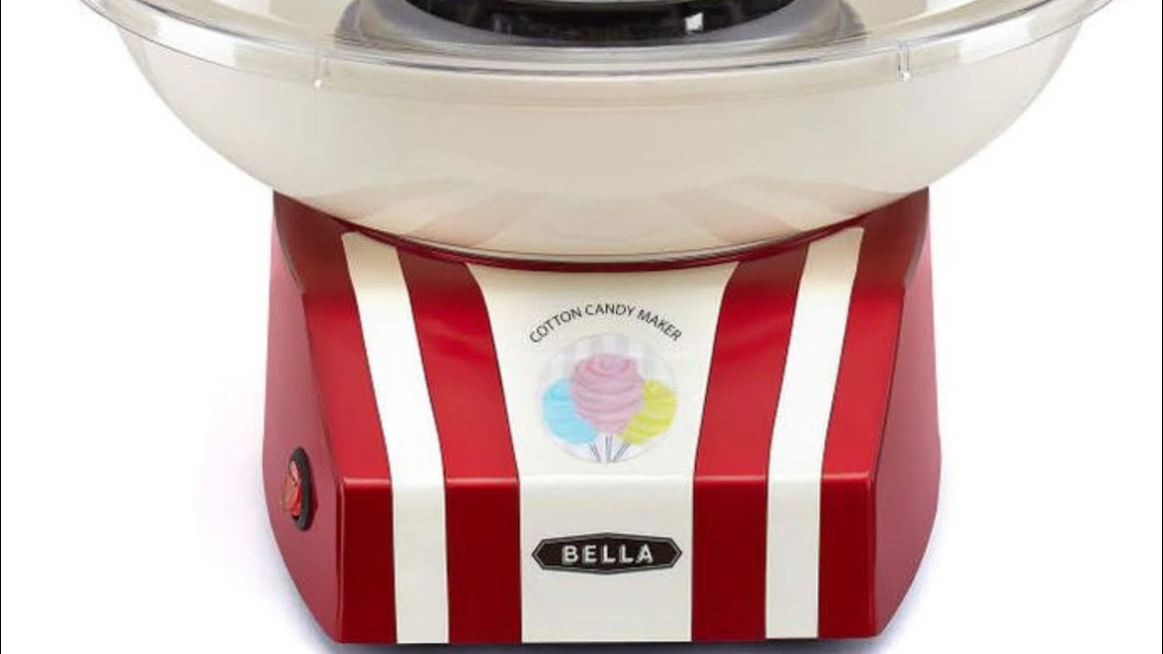 Making cotton candy with the Bella cotton candy maker