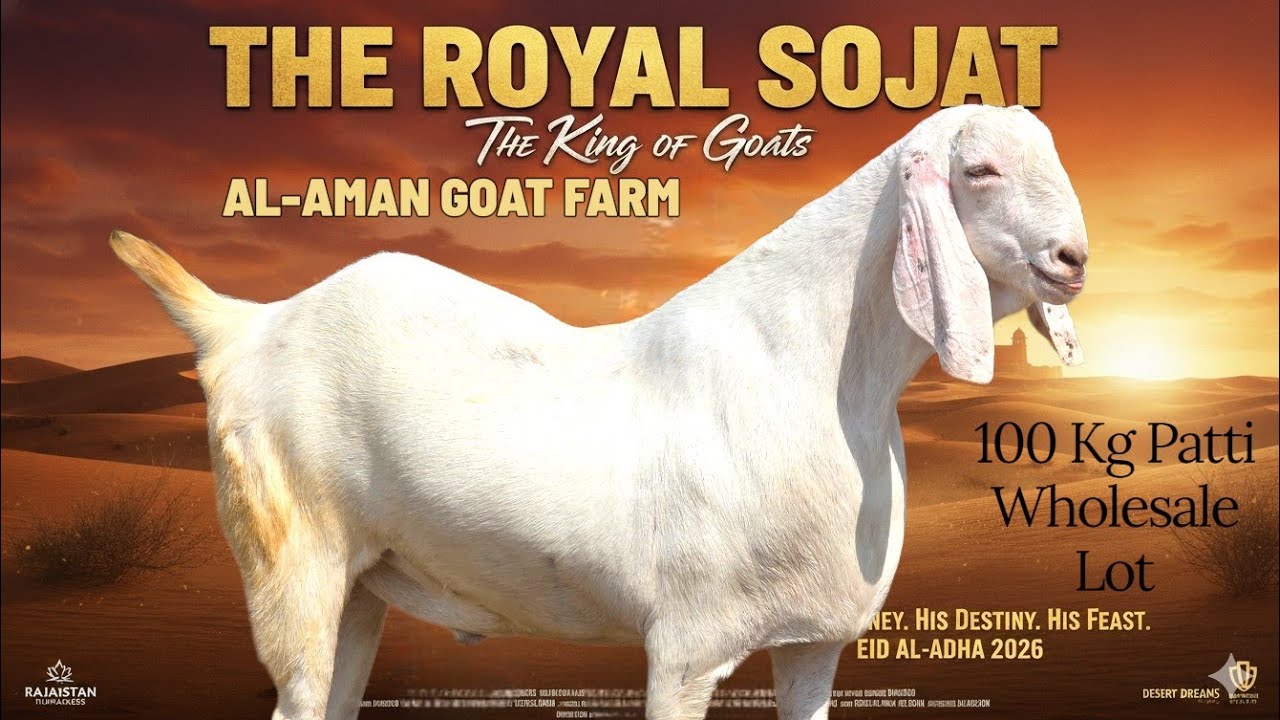 100 KG+ PATTI WHOLESALE SOJAT LOT | AL-AMAN GOAT FARM | KESARPURA | GUJARAT