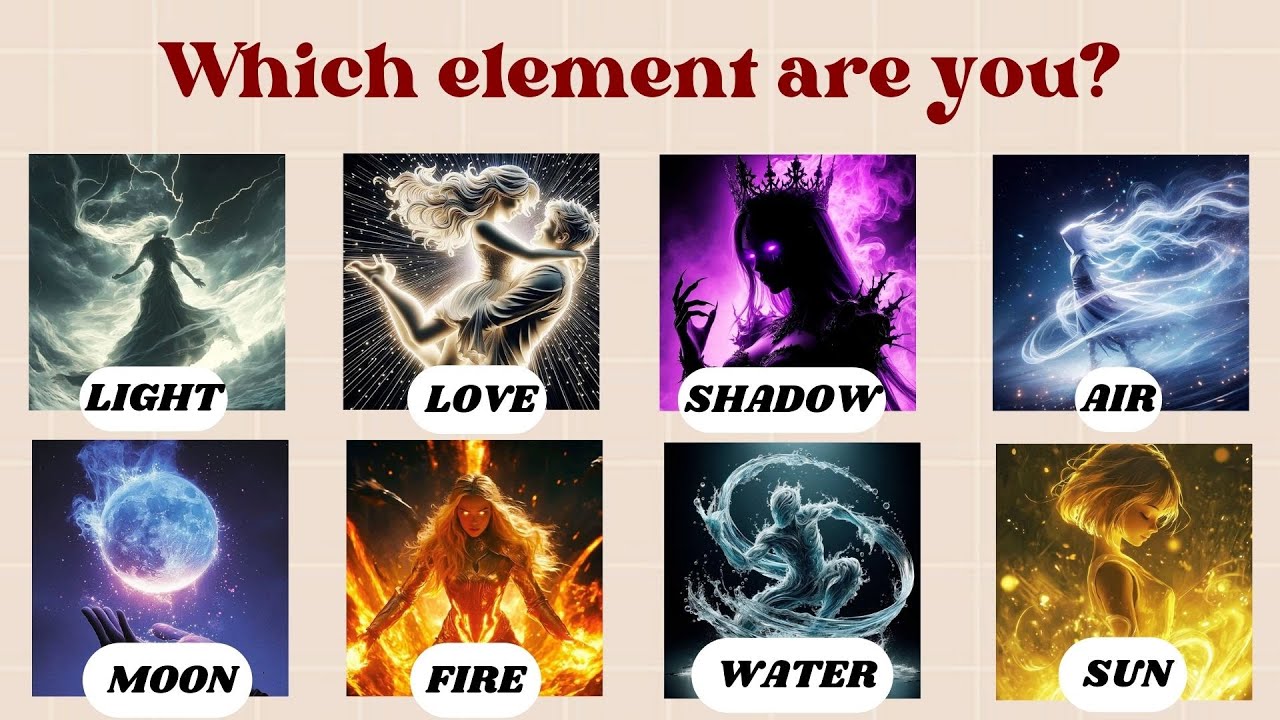 Which Element Represents You? 🔥👀 || Fun Personality Quiz ||     @quizgalaxtopia​