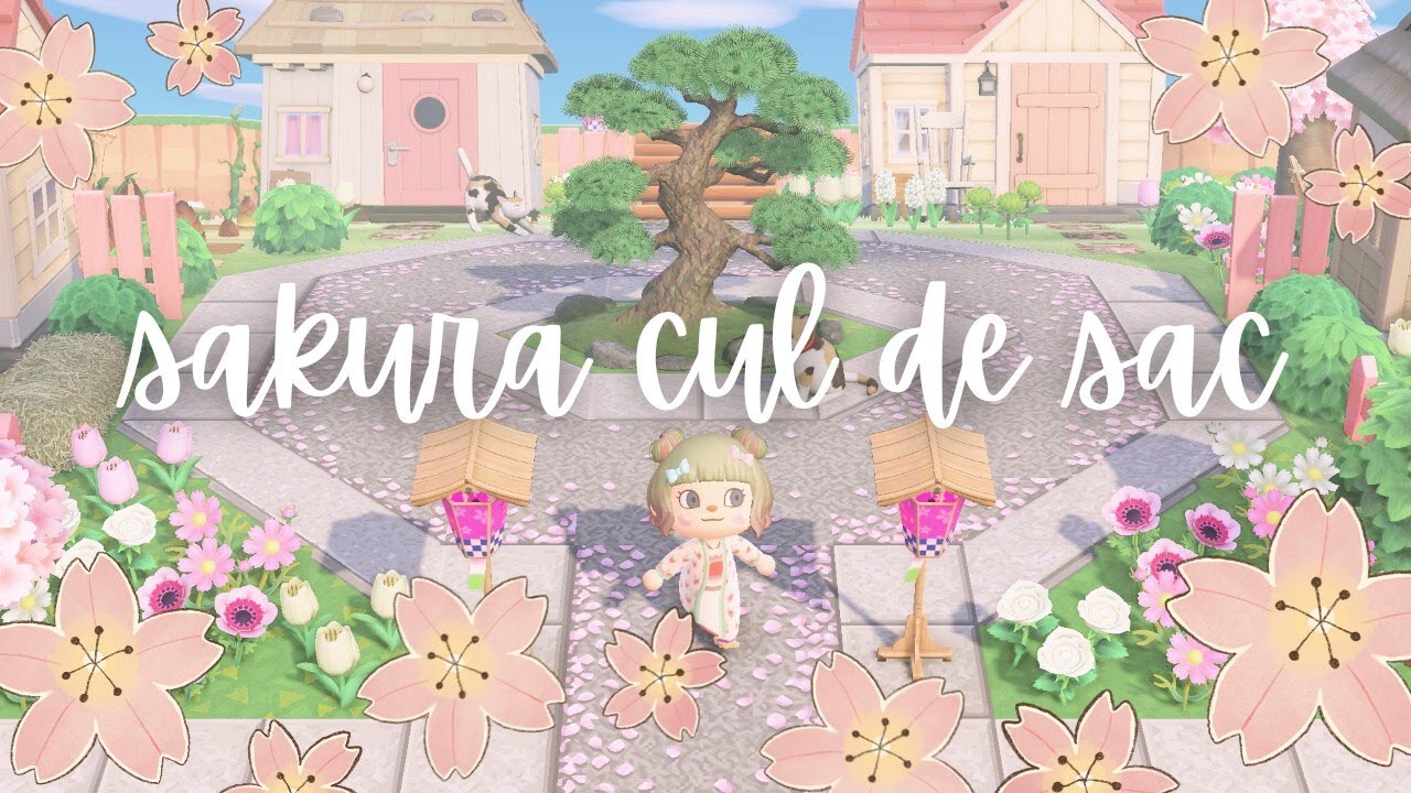 a pastel pink neighborhood for my strawberry island ⋆𐙚₊˚⊹🍓 animal crossing: new horizons