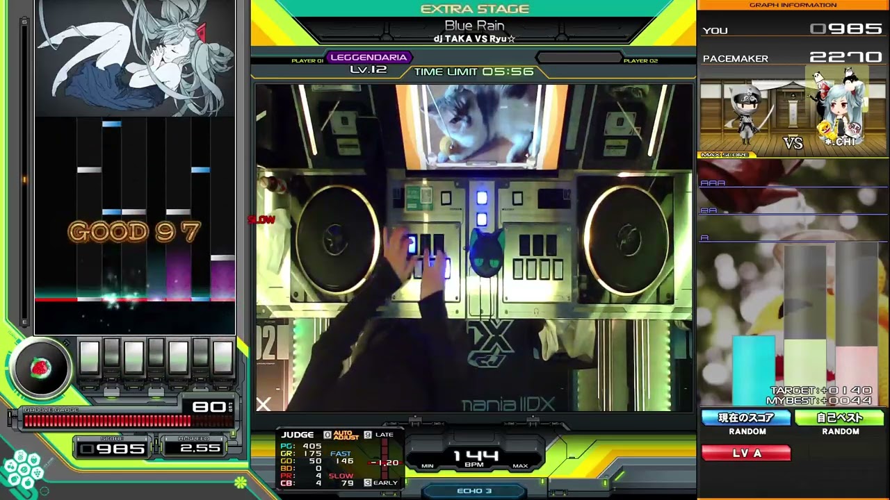【IIDX】ハード🔴Blue Rain✝/ dj TAKA VS Ryu☆