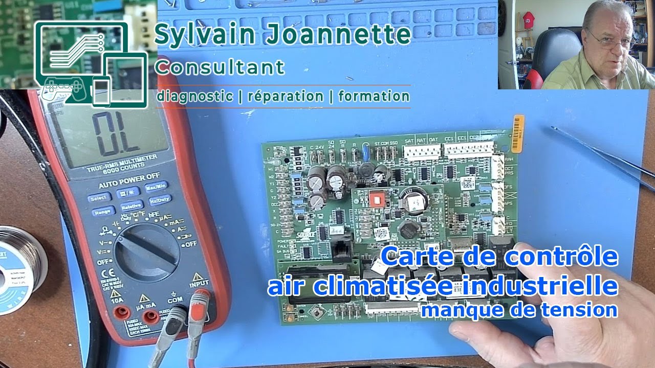 Carte de contrôle pour air climatisée industrielle | Sylvain Joannette Consultant
