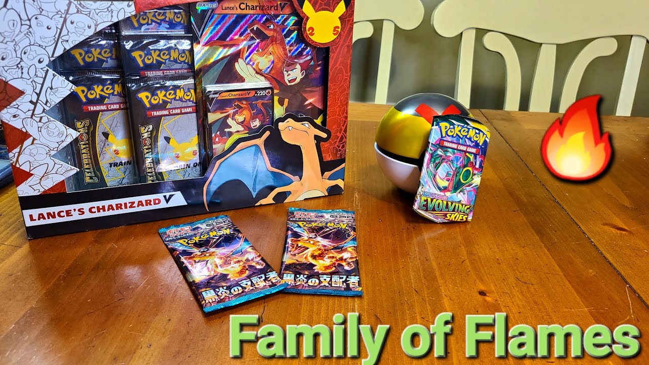 Pokemon TCG Day 424 Ruler of the Black flame, family celebration