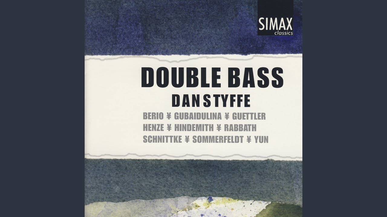 Sonata For Double Bass And Piano