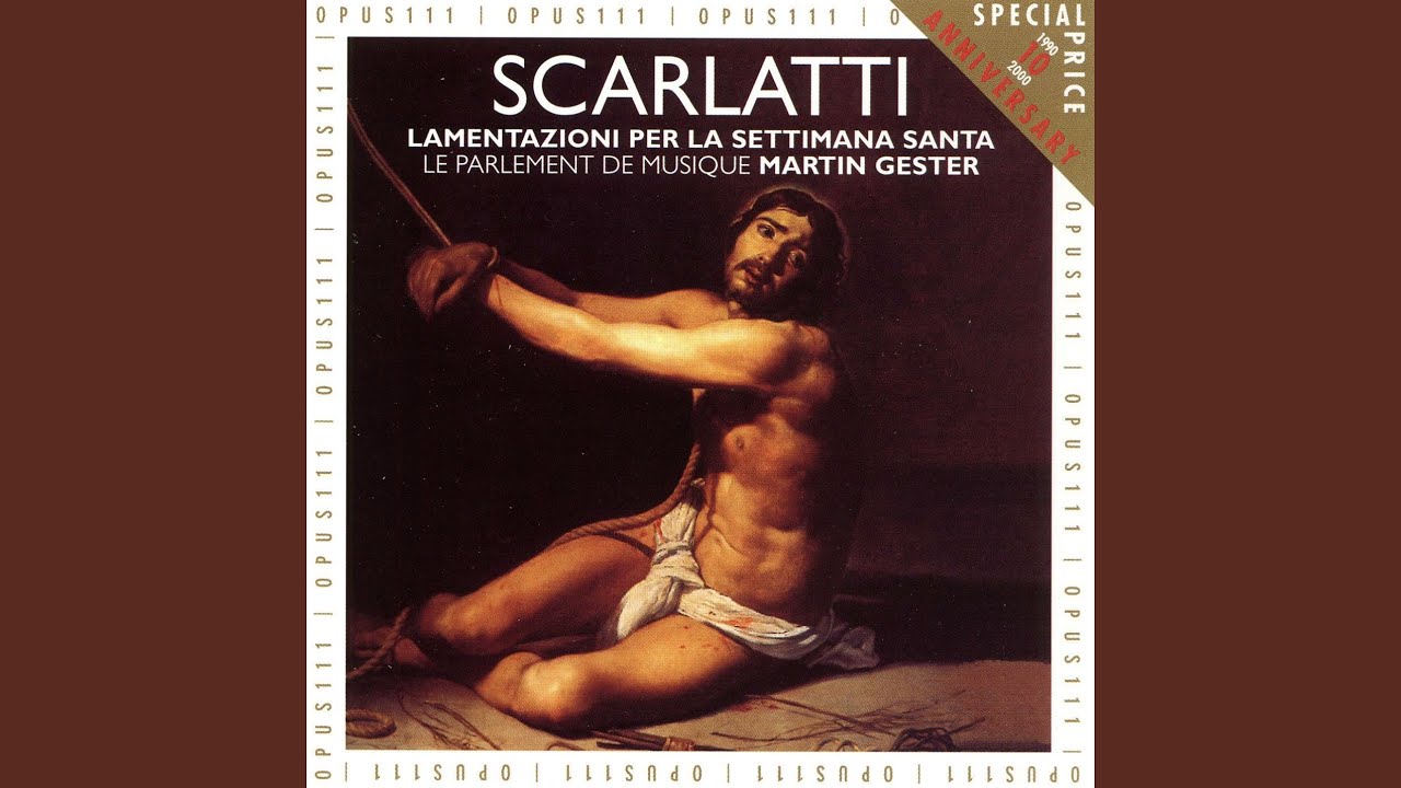 Lamentazioni per la Settimana Santa: No. 1, Incipit Lamentatio Jeremiae prohetae