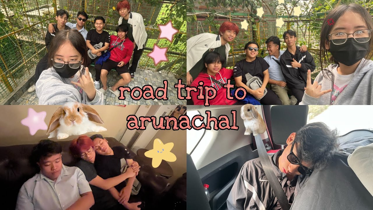 One day road trip from Nagaland to Arunachal Pradesh with Pink Eye Band | sick vlog :(