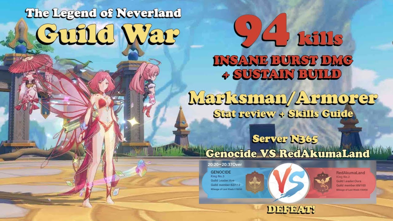 Marksman Armorer in Guild War - DPS Sustain Build | The Legend of Neverland