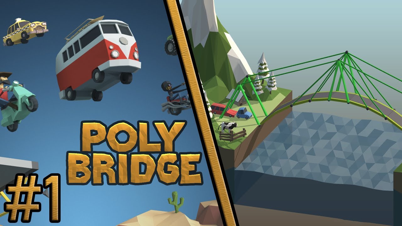 AS MAIS BELAS PONTES! Poly Bridge #1