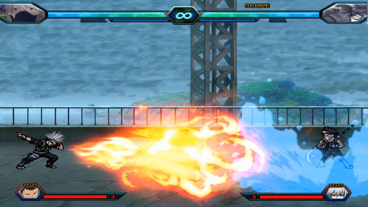 Kakashi VS Zabuza - Bleach Vs Naruto 3.3 (Modded)